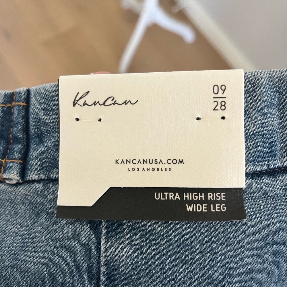 KanCan Light Blue High Ride & Wide Leg Jeans - Picture 3 of 5